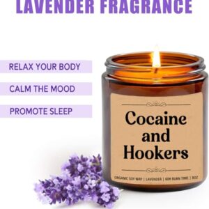 Cocaine and Hookers Candle - Scented Candle - Funny Gift for Birthday - Best Friend Birthday Gift - Gift for Him - Gift for Her - Adult Candle - Sneaky Candle