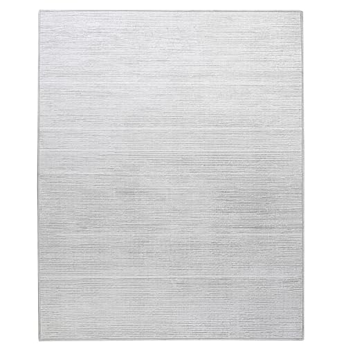 HOMBYS 9x12 ft Modern Ombre Area Rug for Living Room Bedroom, Tonal Chic Large Floor Carpet for High Traffic Areas Indoor Office Dining Room, Abstract Home Deco, Grey, Machine Washable