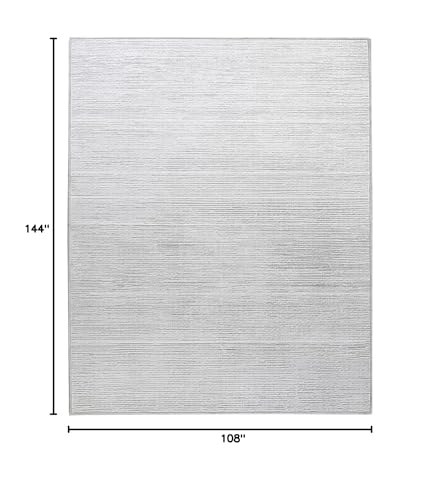 HOMBYS 9x12 ft Modern Ombre Area Rug for Living Room Bedroom, Tonal Chic Large Floor Carpet for High Traffic Areas Indoor Office Dining Room, Abstract Home Deco, Grey, Machine Washable