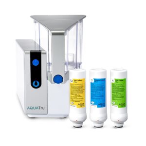 aquatru classic countertop water filtration purification system for pfas & other contaminants with exclusive ultra reverse osmosis technology (no installation required) | bpa free (aquatru classic)