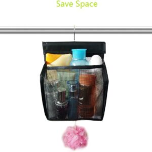 KNBG Hanging Storage Basket Toilet Toiletries Bath Basket Dormitory Cosmetics Storage Bag with Hooks for College Dorm Rooms, Gym, Swimming and Travel