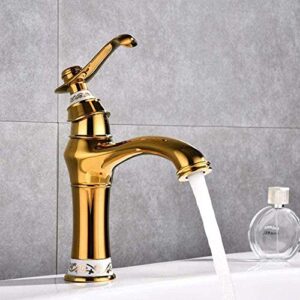 kitchen faucet basin faucet golden jade deck sink faucet single handle bathtub sink faucet brass