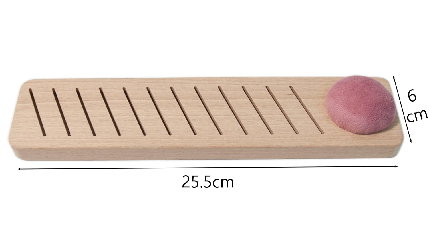 Lampstop Bobbin Rack for Embroidery Floss Beech Wood Floss Organizer (Rectangle)