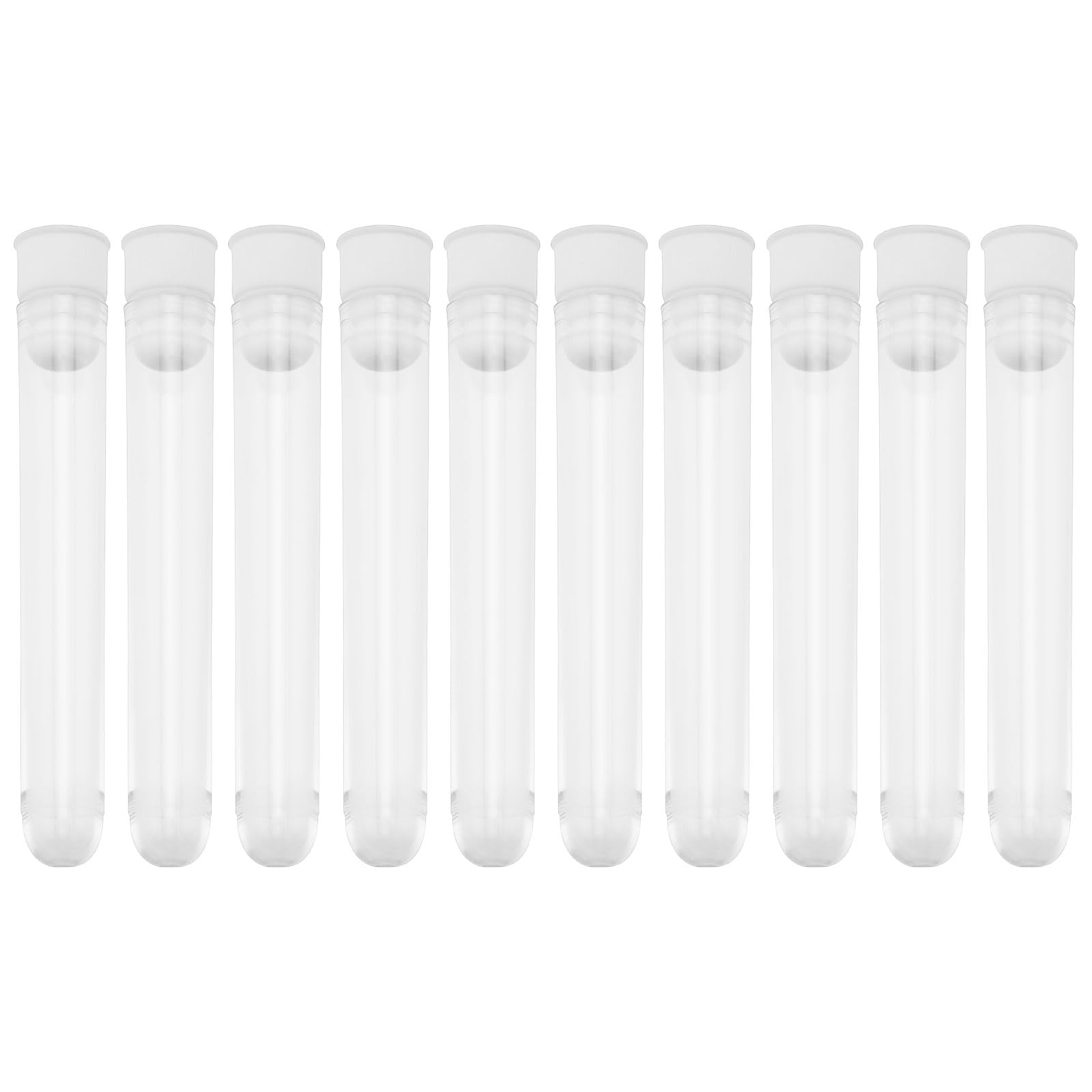 The Lord of the Tools 10PCS Sewing Needles Container Transparent Plastic Needle Storage Container Needlework Tool with Cap Sewing Embroidery Accessories 8.72×1.2cm