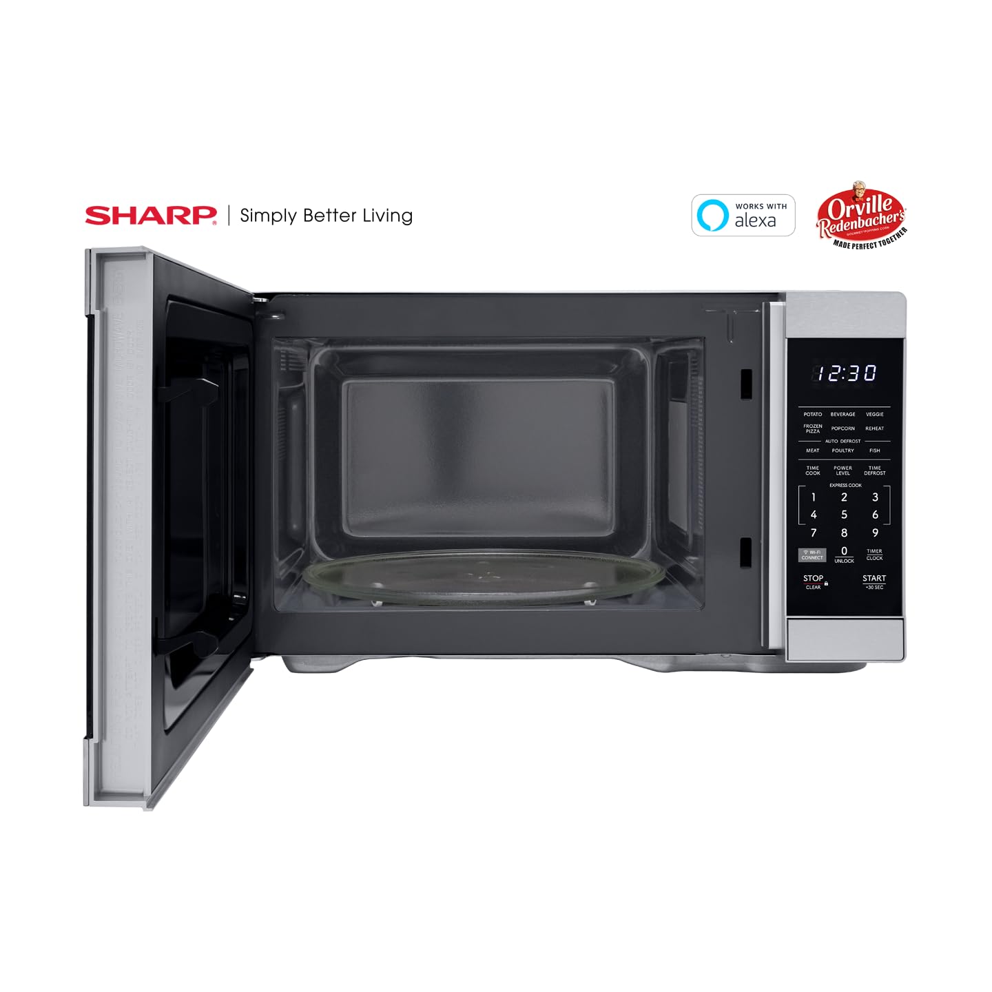 SHARP SMC1169KS Oven Countertop Microwave, 1.1 CuFt, Stainless Steel