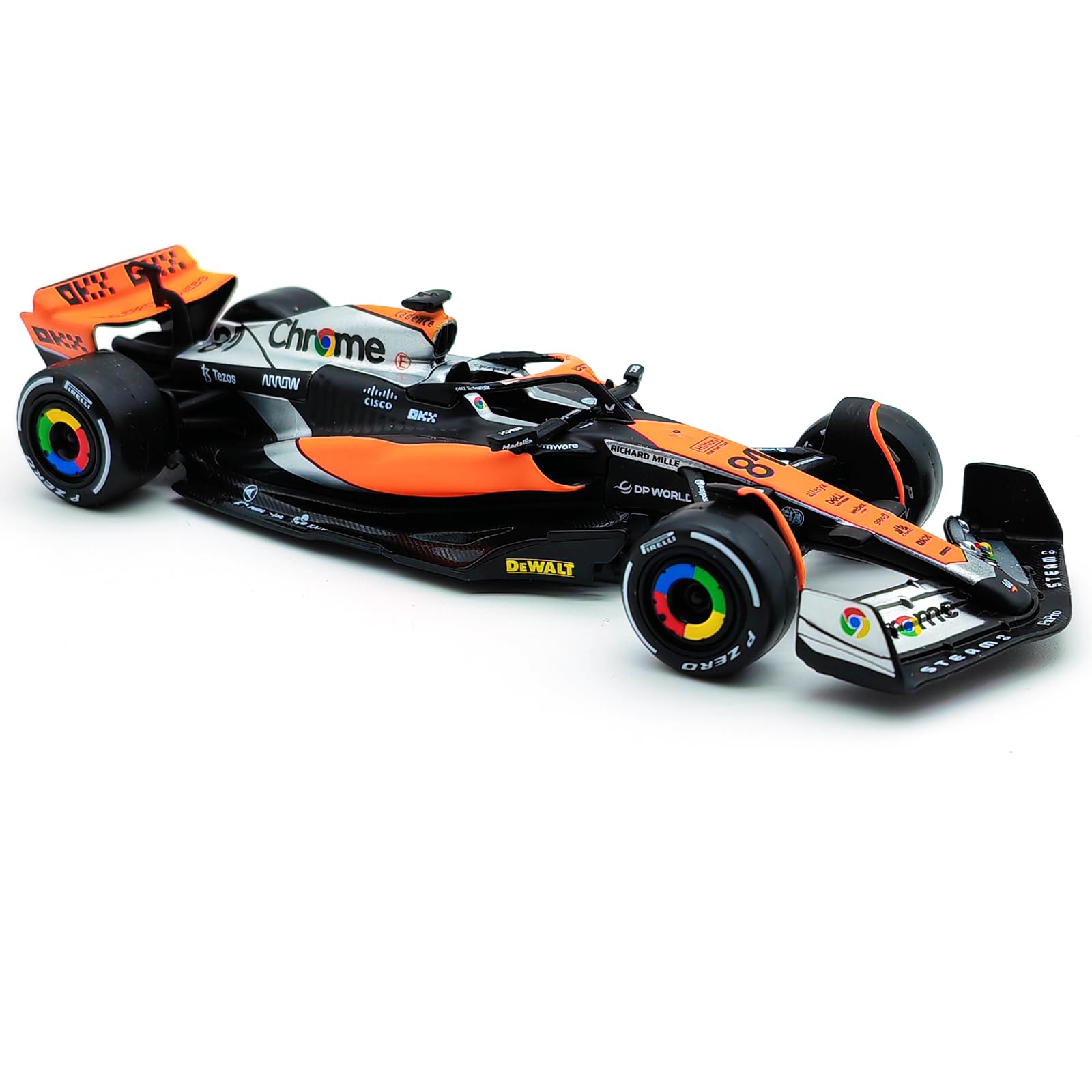 Xiangtat 1/43 P2 British GP F1 MCL60 2023#81 Oscar Piastri Alloy Car Die Cast Model Collection Gift (MCL60 81#)