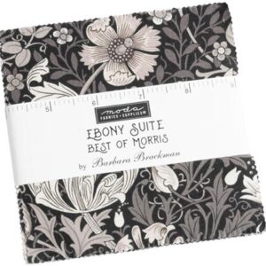 Moda Fabrics Ebony Suite Charm Pack by Barbara Brackman; 42-5"" Precut Fabric Quilt Squares