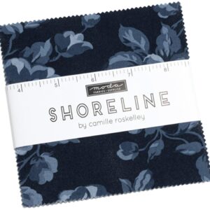 Shoreline Charm Pack by Camille Roskelley; 42-5" Precut Fabric Quilt Squares