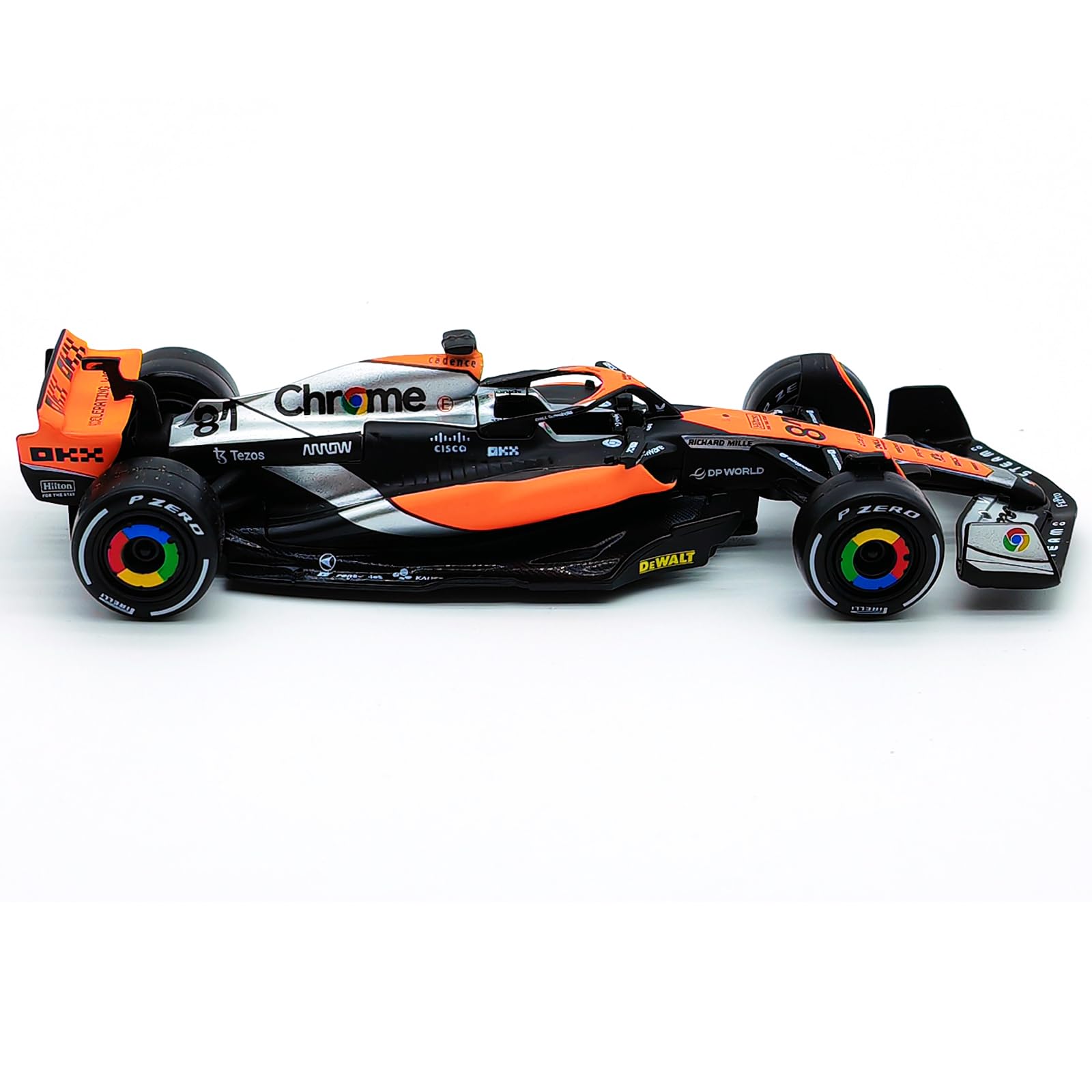 Xiangtat 1/43 P2 British GP F1 MCL60 2023#81 Oscar Piastri Alloy Car Die Cast Model Collection Gift (MCL60 81#)