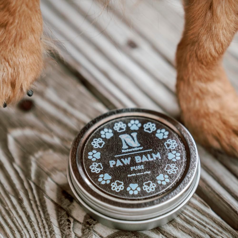 Naturallow Tallow Unscented Paw Balm, 2oz Tin - 100% Organic All Natural and Lick-Safe - Protects from Cracks & Wounds, Food Grade Ingredients