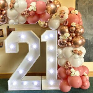 Retro Blush Pink Party Balloons, 60Pcs 12Inch Dusty Pink Metallic Chrome Rose Gold Balloons Beige Blush Latex Balloons for Birthday Wedding Baby Shower Party Decoration