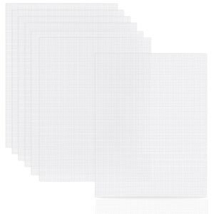 phinus 7 pieces 7 count plastic canvas,10.5" x 13.5" plastic canvas sheets, plastic mesh, plastic mesh sheet, eye mesh for embroidery, knit crochet projects, diy handicraft, make dividers