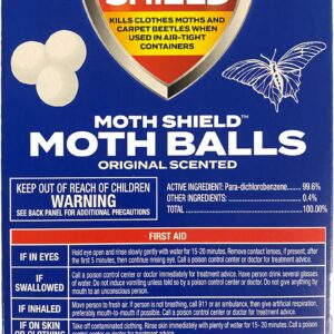 Moth Shield Moth Ball Traps for Clothes, Furniture, Carpet and Pantry Moths, 12 Ounce Box (Original Scented, 12 Ounce (2 Pack))