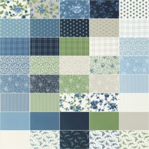 Shoreline Charm Pack by Camille Roskelley; 42-5" Precut Fabric Quilt Squares