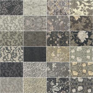 Moda Fabrics Ebony Suite Charm Pack by Barbara Brackman; 42-5"" Precut Fabric Quilt Squares