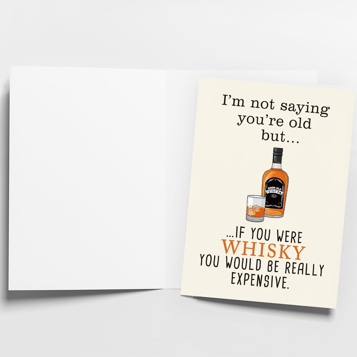 WowBefun Greeting Card, Birthday Card for Husband, Men, Boyfriend, Him, Funny Gift, Happy Birthday, Premium 400gsm Cardstock