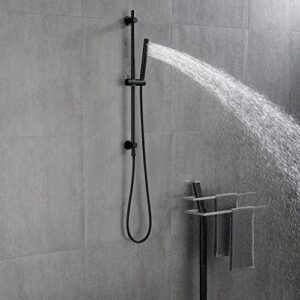 LETUZI Eco-Performance Handheld Shower with 28-Inch Slide Bar and 59-Inch Hose,Efficient and Water-saving, Suitable for Bathroom Kitchen