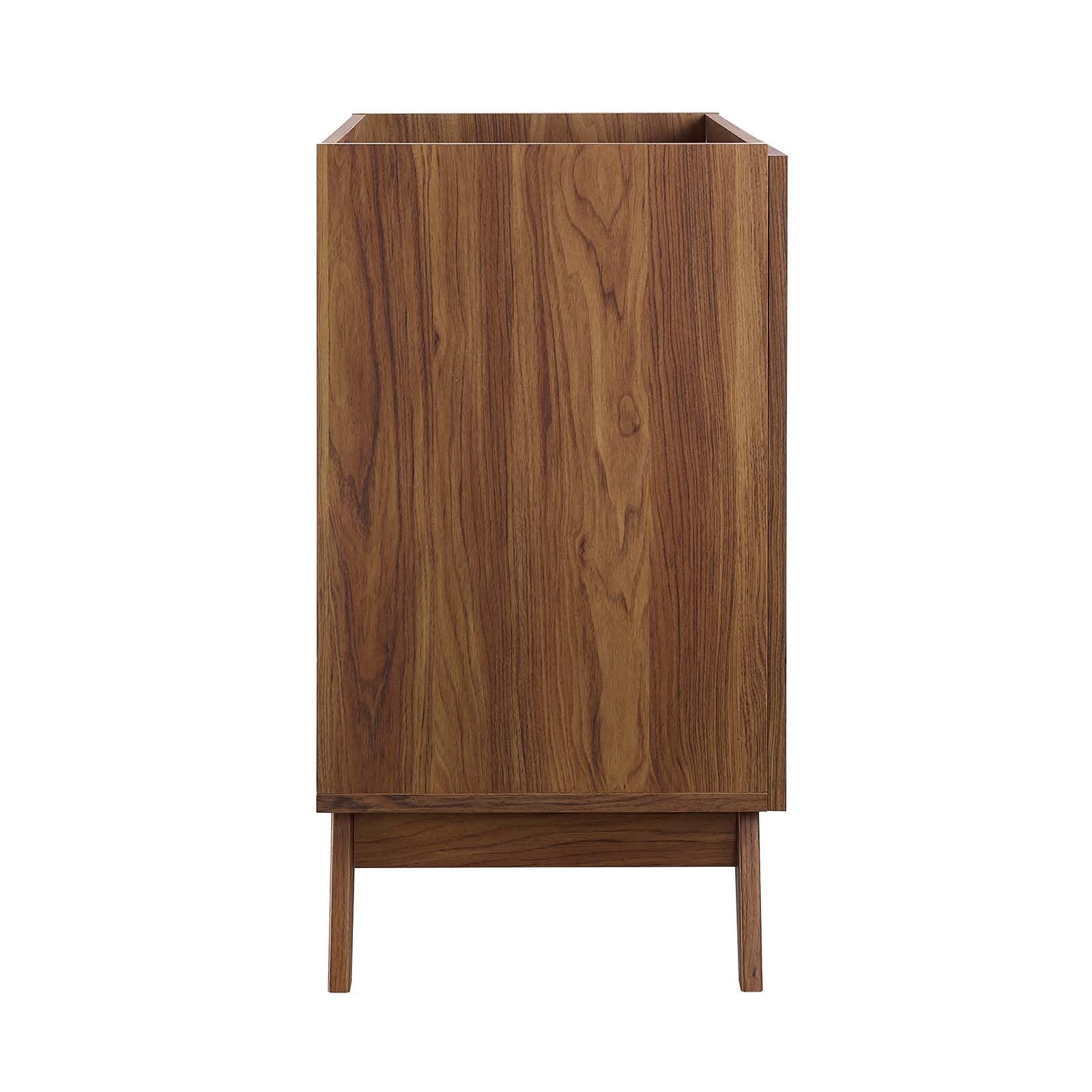 Modway Soma Rattan Weave Bathroom Vanity Cabinet (Sink Basin Not Included), 30 Inch, Walnut