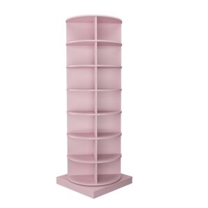 dithoko rotating shoe rack, 7-tiers storage shoe rack tower, free standing 360°shoe storage organizer shoe rack for entryway living room hallway (pink, 7-tiers)