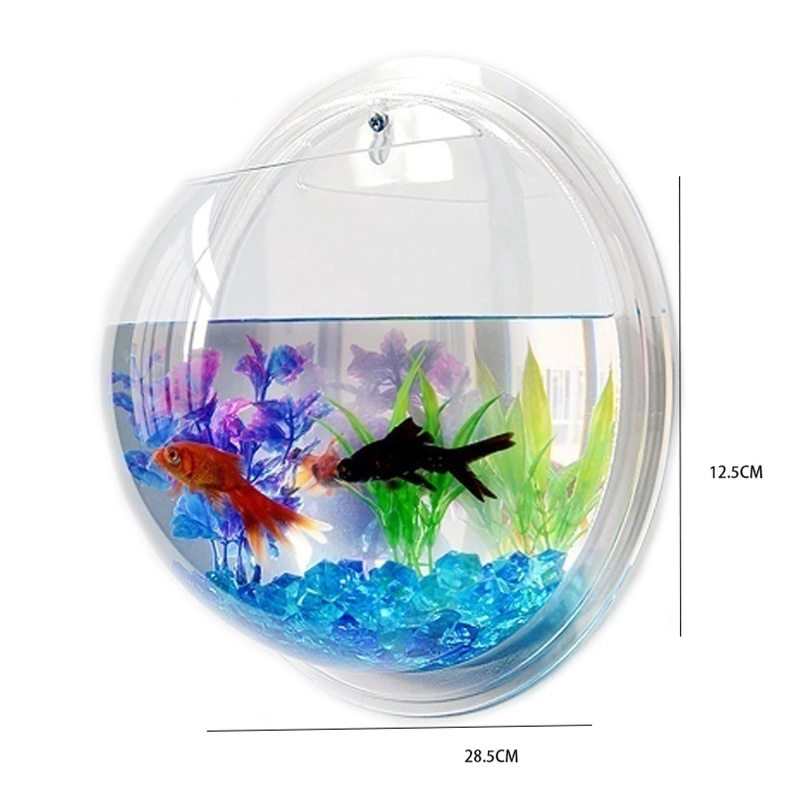 TAPIVA Aquariums Pet Products Wall Mount Fish Tank Fish Bowl Wall Hanging Aquarium Tank Aquatic Pet Supplies