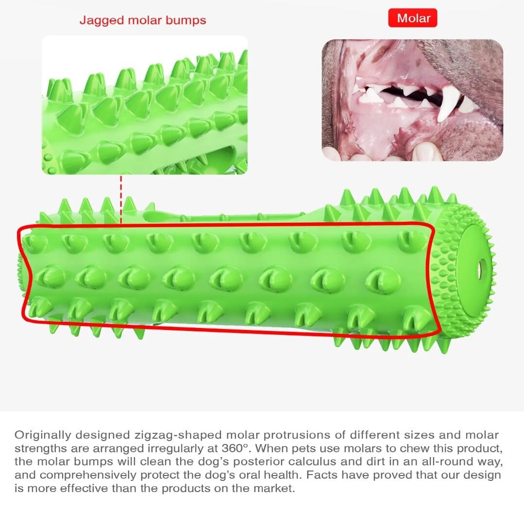 Nico's Friends Interactive Dental Toy for Dogs – Squeaky Puzzle to Clean Teeth and Promote Oral Health – Perfect for Small, Medium, and Large Breeds.