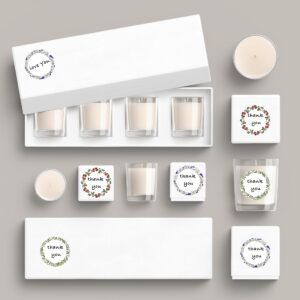 Canning Labels for Jars and Lids, 2" Round Labels for Jars, Food Containers, Bottle, Candle, Spice Jar (500 pcs, White)