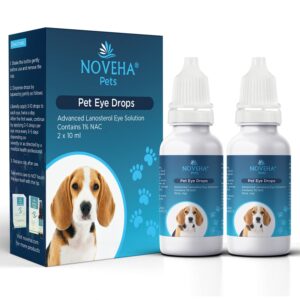 noveha pet drops | advanced lanosterol solution + nac (2 x 10 ml)