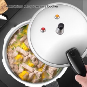 Pressure Cooker, 18cm Bottom 3 Liter Stovetop Aluminium Alloy Cookware Soup Meats Pot Mini Canning Cooker Pot Stove Top Fast Cooking