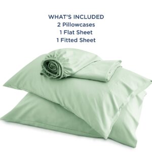 Bedsure Bundle of Polyester and Rayon Derived from Bamboo Blend Duvet Cover Set and Sheet Set of Rayon Derived from Bamboo, King Size