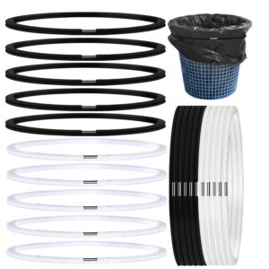 20 pcs garbage can bands, trash can elastic rubber bands fits 8 to 33 gallon trash cans, trash can bands waste box holder cabinet loop straps for garbage bag liner home office school indoor outdoor