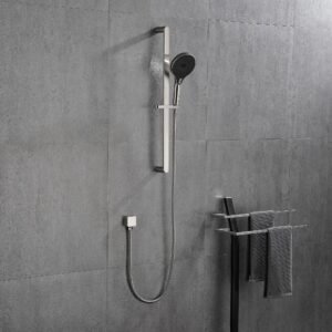 LETUZI Eco-Performance Handheld Shower with 28-Inch Slide Bar and 59-Inch Hose,Efficient and Water-saving, Suitable for Bathroom Kitchen