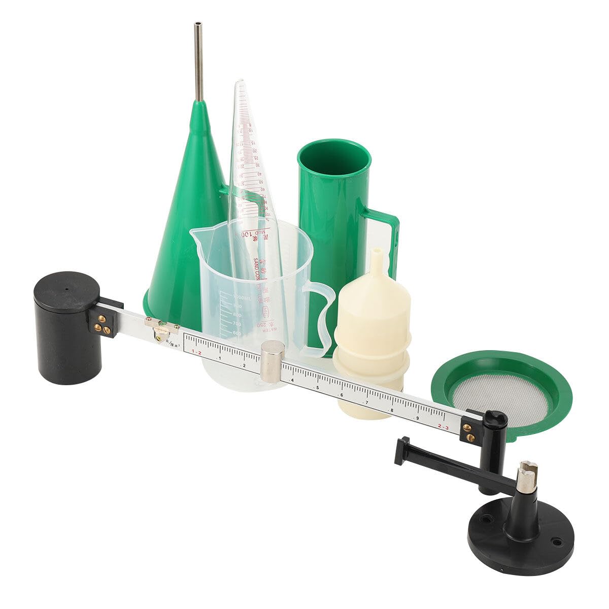 Cozyel Slurry Test Kit Sand Content Kit Mud Hydrometer Mud Viscometer Mud Tester Viscosimeter Sand Content Meter Marsh Funnel and Viscosity Cup