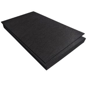 jtnohx felt for crafts, 16 pcs felt fabric, 7"×11.3" stiff felt sheets, craft felt square for sewing (black)