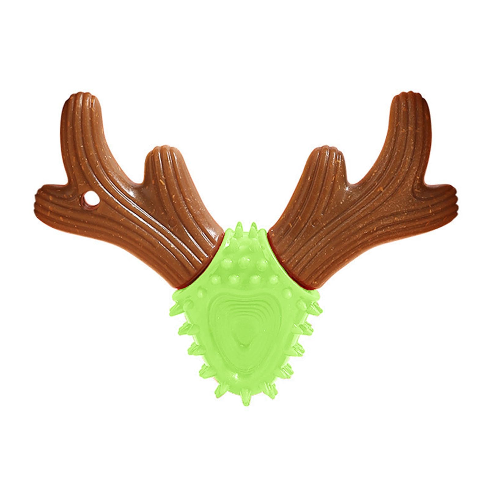 CATSELURRY Chew Playset Dog Chew Toy for Aggressive Chewer Antlers Shape Dogs Dental Chewing Toy Puppy Teething Bone Toy Toothbrush Pet Supply