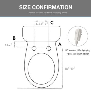 ComfyBidet Auto Open and Close Bidet Seat for Elongated Toilets with Wireless Remote, Instant Heated Water, Warm Air Dryer, Fresh Water Spray, Heated Seat and High-tech Self-cleaning Nozzle (White)