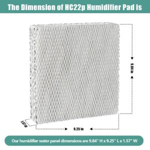 HC22P Whole House Humidifier Filter Pad Replacement Filter Wicks Compatible with Honeywell HE100, HE150, HE220, HE225 HE240, also for AprilAire Water Panel 110 220 550 550B Super Wick Filter -(2 PACK)