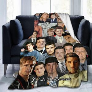 blanket josh collage hutcherson throw blanket warm cozy plush bed blanket sofa bed couch decor gifts for men women and kids 50"x40"