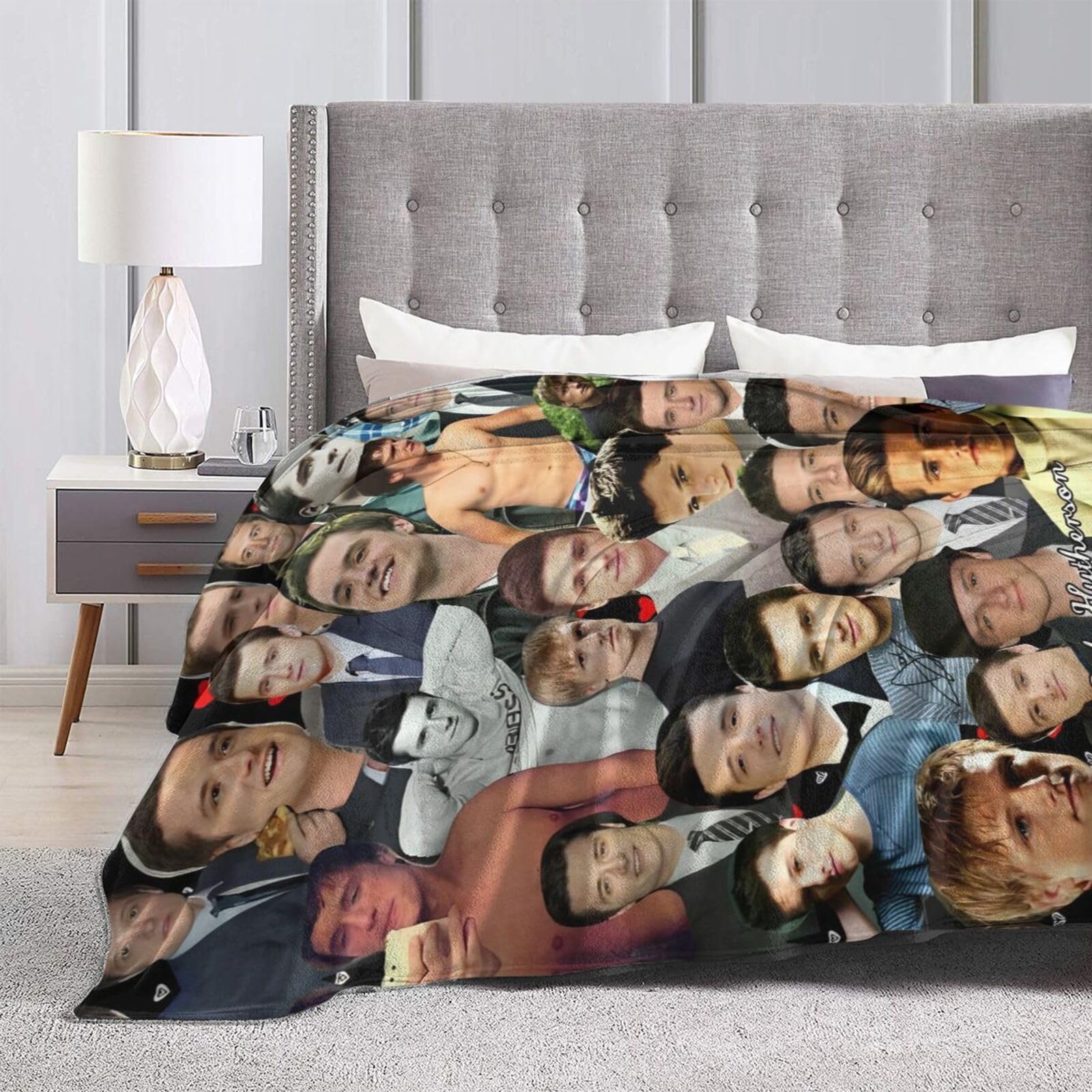 Blanket Josh Collage Hutcherson Throw Blanket Warm Cozy Plush Bed Blanket Sofa Bed Couch Decor Gifts for Men Women and Kids 50"X40"