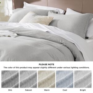 Bedsure Bundle of Ruched Sheet Set and Cationic Dyed Duvet Cover Set, Cal King Size