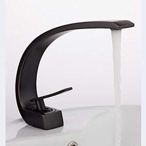 Kitchen Taps Innovative Black Brass Bathroom Basin Faucet Cold and Hot Water Mixer Taps Antique Bath Sink Taps Mixer