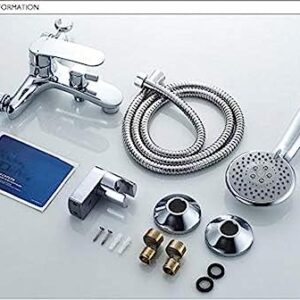 Kitchen Taps Bathtub Faucets Wall Deck Mounted Bathroom Shower Faucet Set Rainfall Bathtub Shower Mixer Bath With Shower Hand