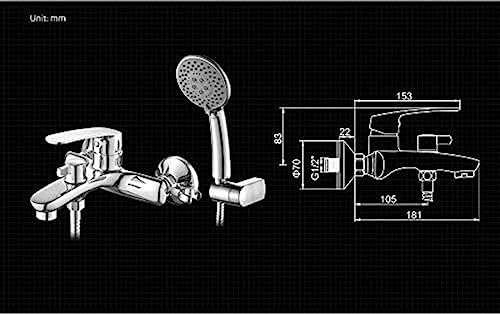 Kitchen Taps Bathtub Faucets Wall Deck Mounted Bathroom Shower Faucet Set Rainfall Bathtub Shower Mixer Bath With Shower Hand