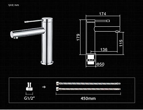 Kitchen Taps Bathroom Basin Faucets Bathroom Single Handle Cold and Hot Mixer Basin Tap Water Bath Basin Fauce