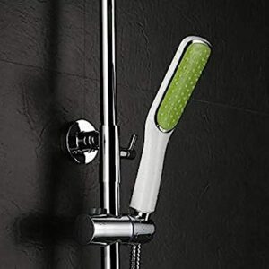 Kitchen Taps Brass Wall Mounted Bathroom Thermostatic Faucets Mixer Bath Shower Set With Square Shower Head Chrome Finish