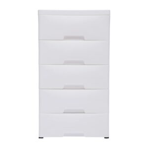 chalight plastic drawer 5-layer closet storage baby clothes organizer plastic dresser with drawers white dresser clothes drawer small kids dressers for bedroom clothes playroom furniture toys