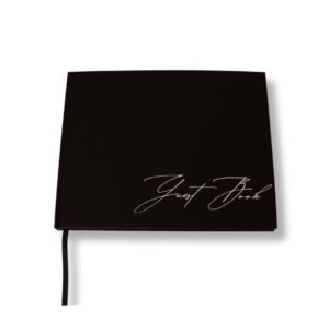 elegant guest book for all occasions with complimentary metal ball pen - versatile black matte cover, perfect for weddings, baby showers, memorial services, and celebrations of life