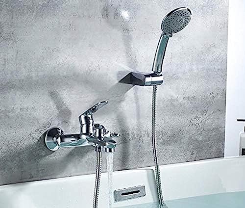 Kitchen Taps Bathtub Faucets Wall Deck Mounted Bathroom Shower Faucet Set Rainfall Bathtub Shower Mixer Bath With Shower Hand