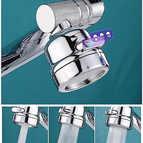 Kitchen Taps Chrome Rotation Basin Sink Facuet Deck Mount Hot Cold Mixer Crane Tap 2-Mode/3-modes Bath Wash Face Faucets