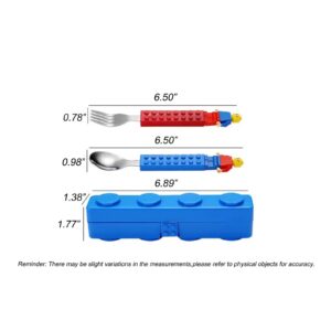 EuphoCorner Building Block Cutlery Set Spoon and Fork