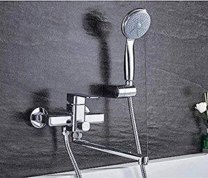 kitchen taps shower faucet set bathroom brass bathtub shower faucet bath shower tap chrome plated shower head wall mixer tap